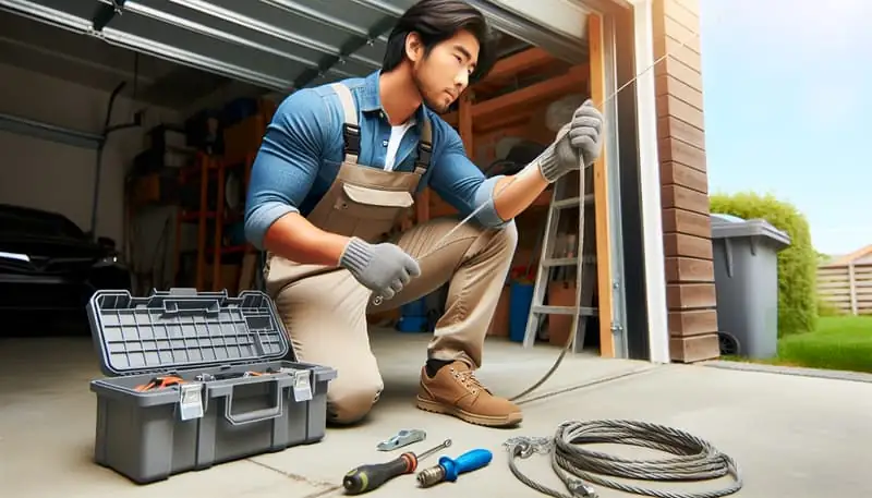 Garage Door Cable Repair — Crater Camp
