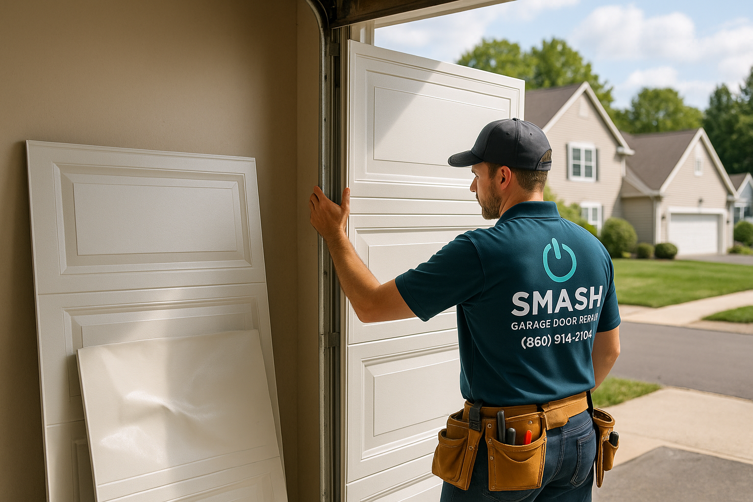 Garage Door Panel Replacement service in Oak Park