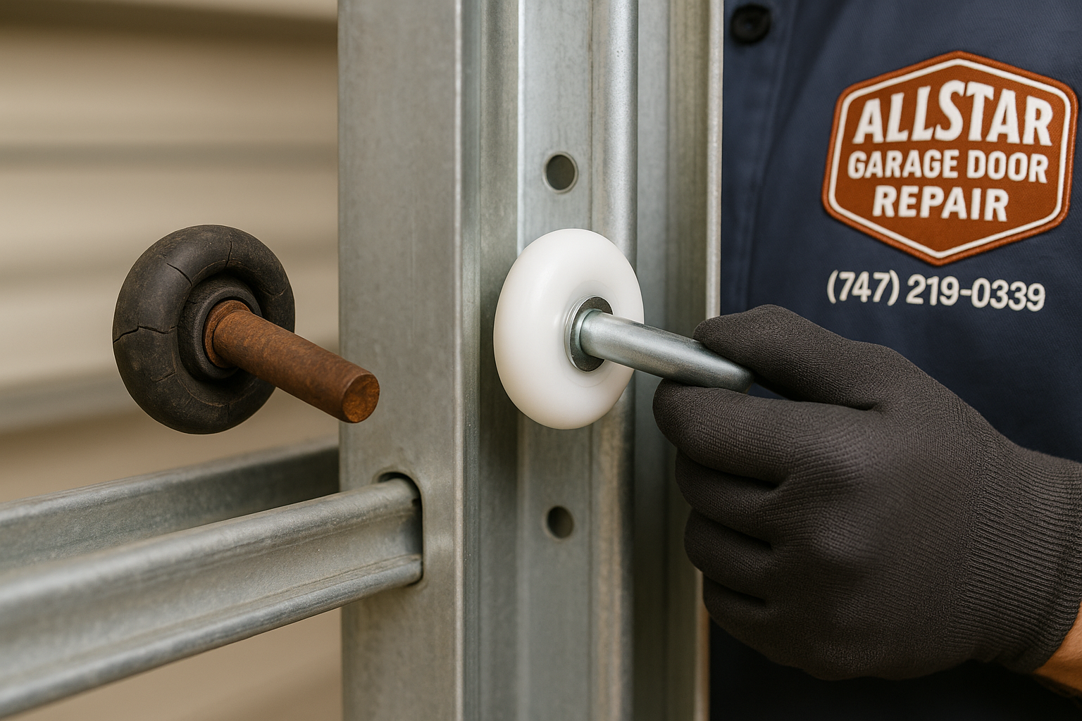 Garage Door Roller Replacement in Oak Park