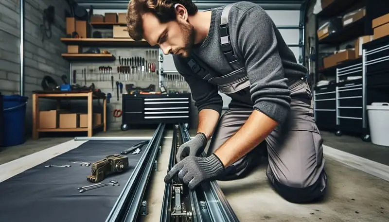 Garage Door Track Repair — Malibu Junction